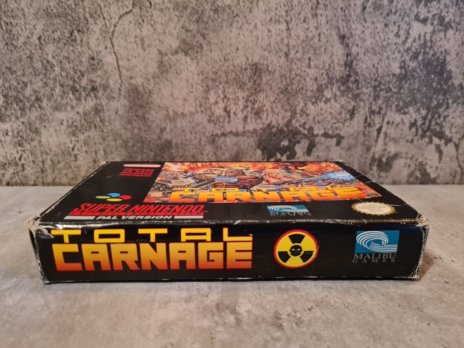 SNES Super Nintendo Total Carnage mit OVP und Anleitung UKV - T-Retro-Games 