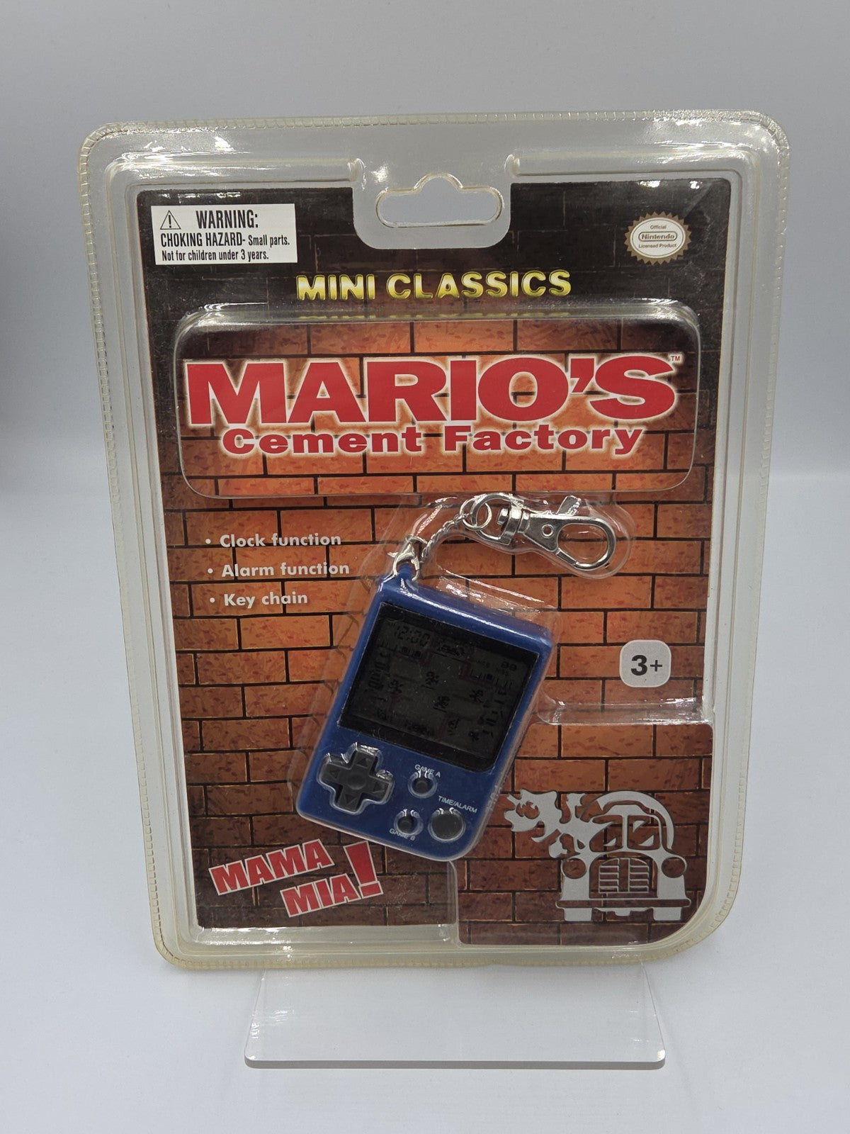 Nintendo Mini Classics Mario's Cement Factory Schlüsselanhänger Neu