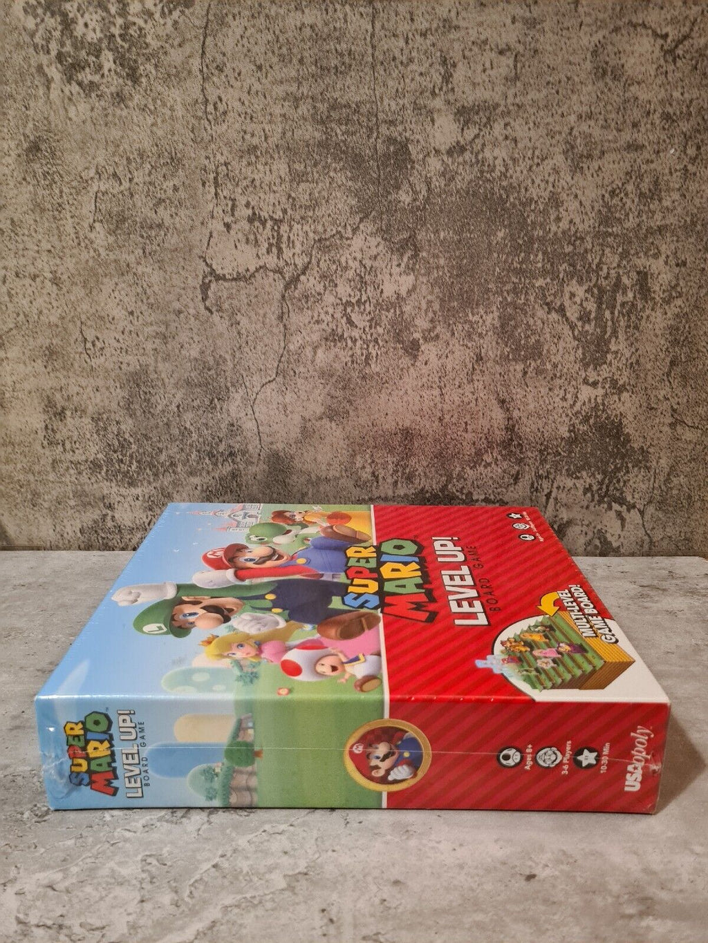 Super Mario Level UP! Board Game Sealed Neu New USAOPOLY - T-Retro-Games 