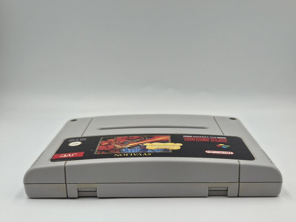 SNES Super Nintendo Spiel Syvalion Modul ESP