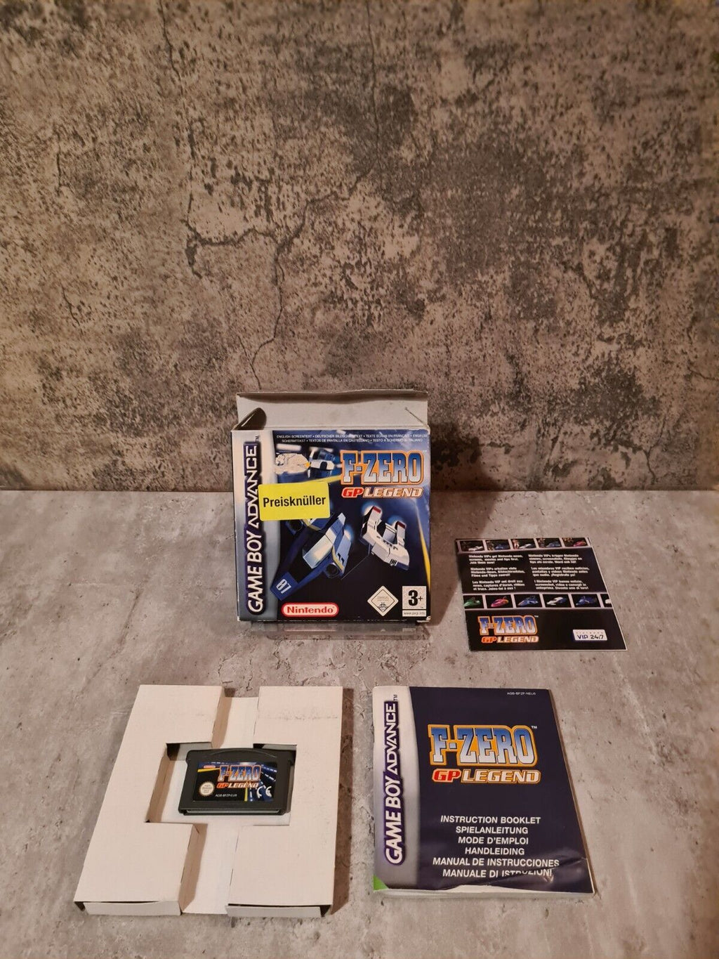 Nintendo Gameboy Advance F-Zero GP Legend mit OVP und Anleitung EUR - T-Retro-Games 