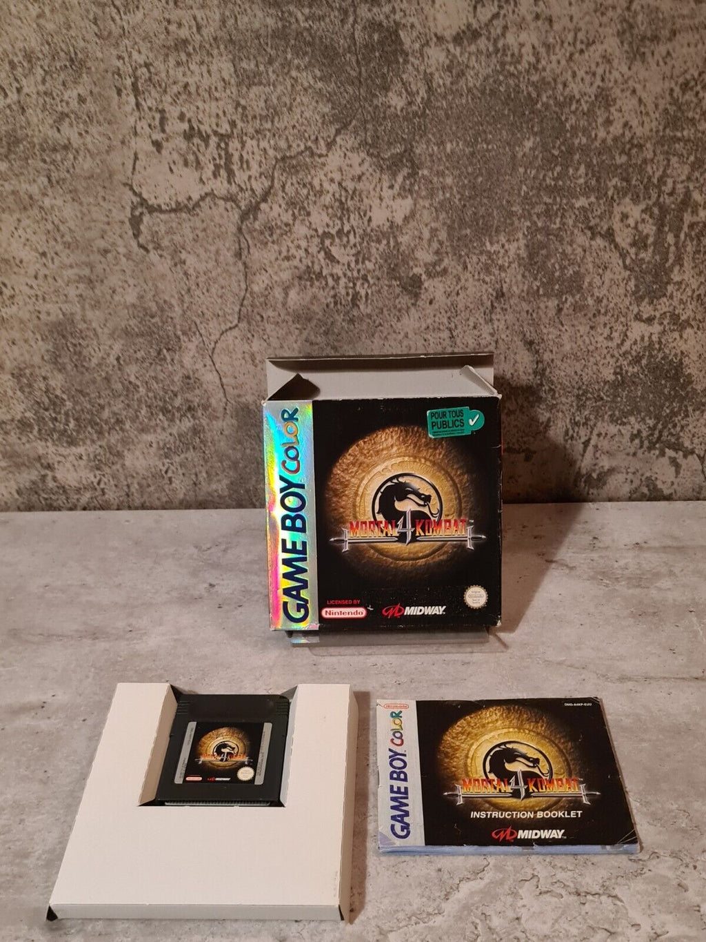 Nintendo Game Boy Color Mortal Kombat 4 mit OVP und Anleitung EUR - T-Retro-Games 