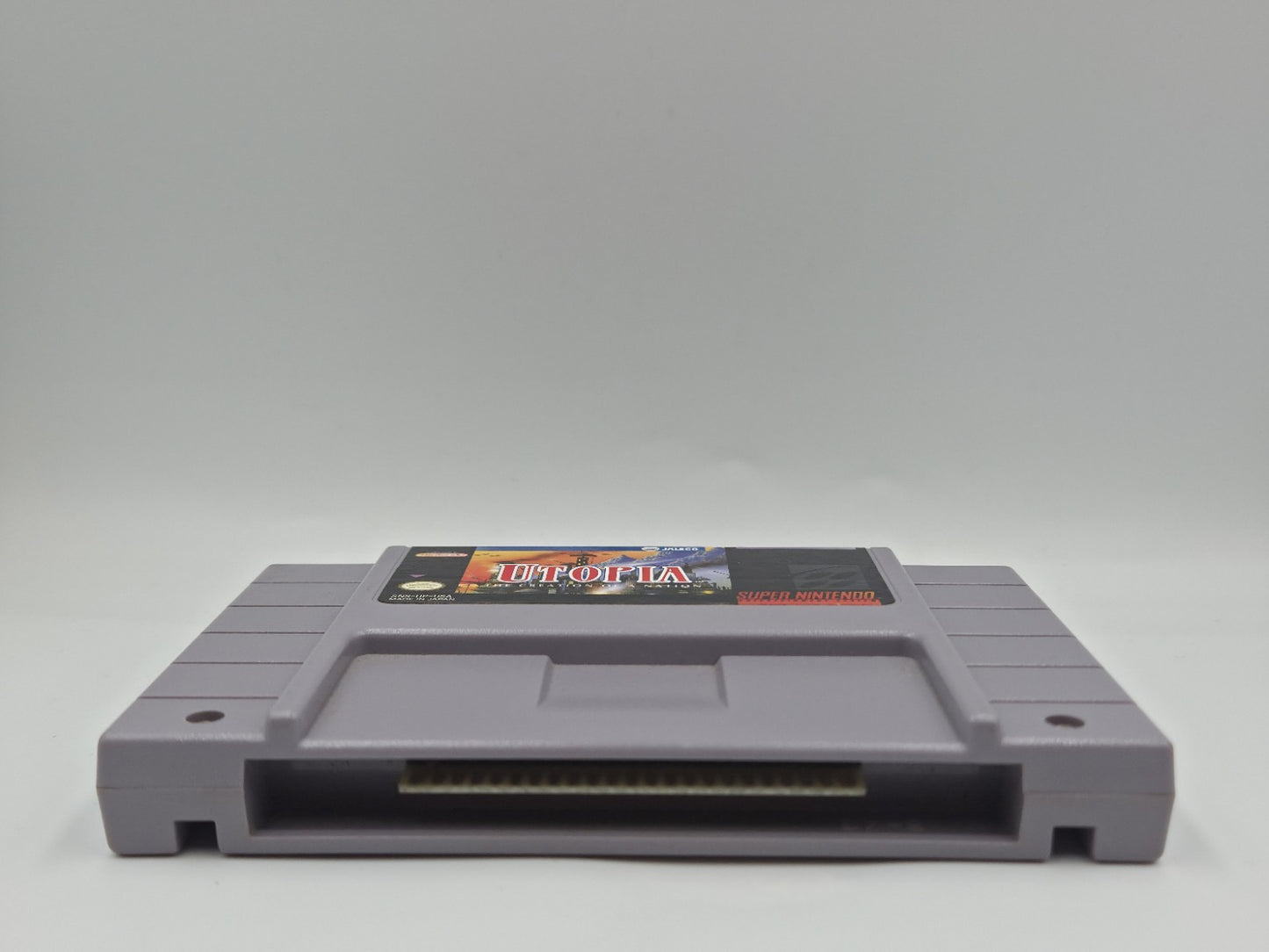 SNES Super Nintendo Utopia The Creation of a Nation NTSC USA Modul