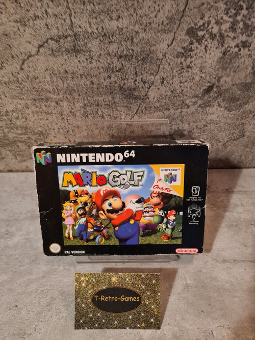 N64 Nintendo 64 Mario Golf mit OVP und Anleitung EUR - T-Retro-Games 