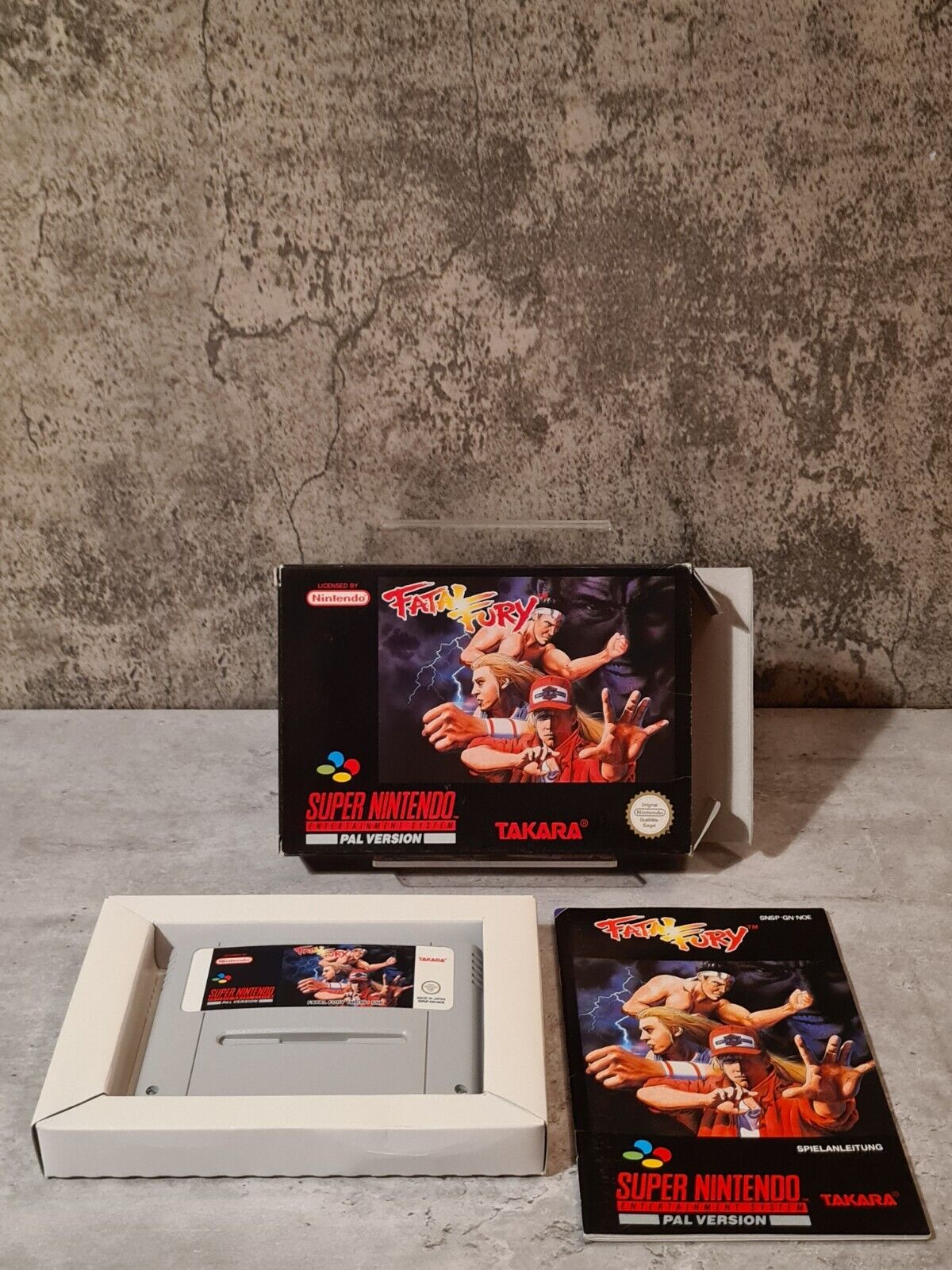 SNES Super Nintendo Fatal Fury mit OVP und Anleitung NOE - T-Retro-Games 