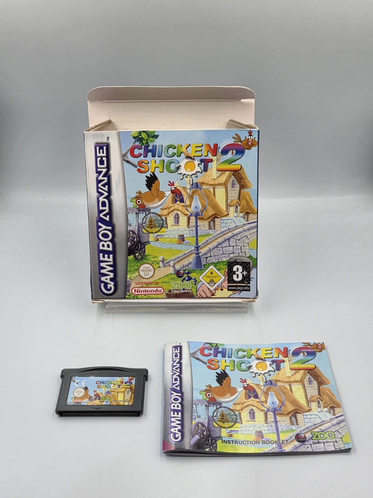 Nintendo Game Boy Advance Chicken Shoot mit OVP und Anleitung EUR