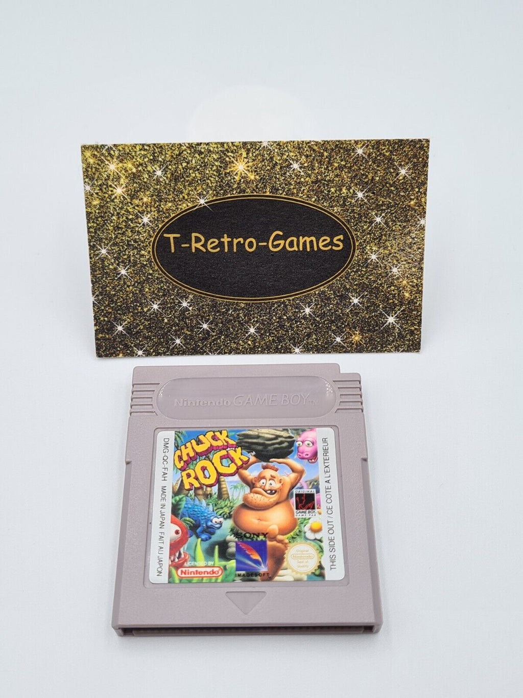 Nintendo Gameboy Classic Spiel Chuck Rock Modul FAH - T-Retro-Games 