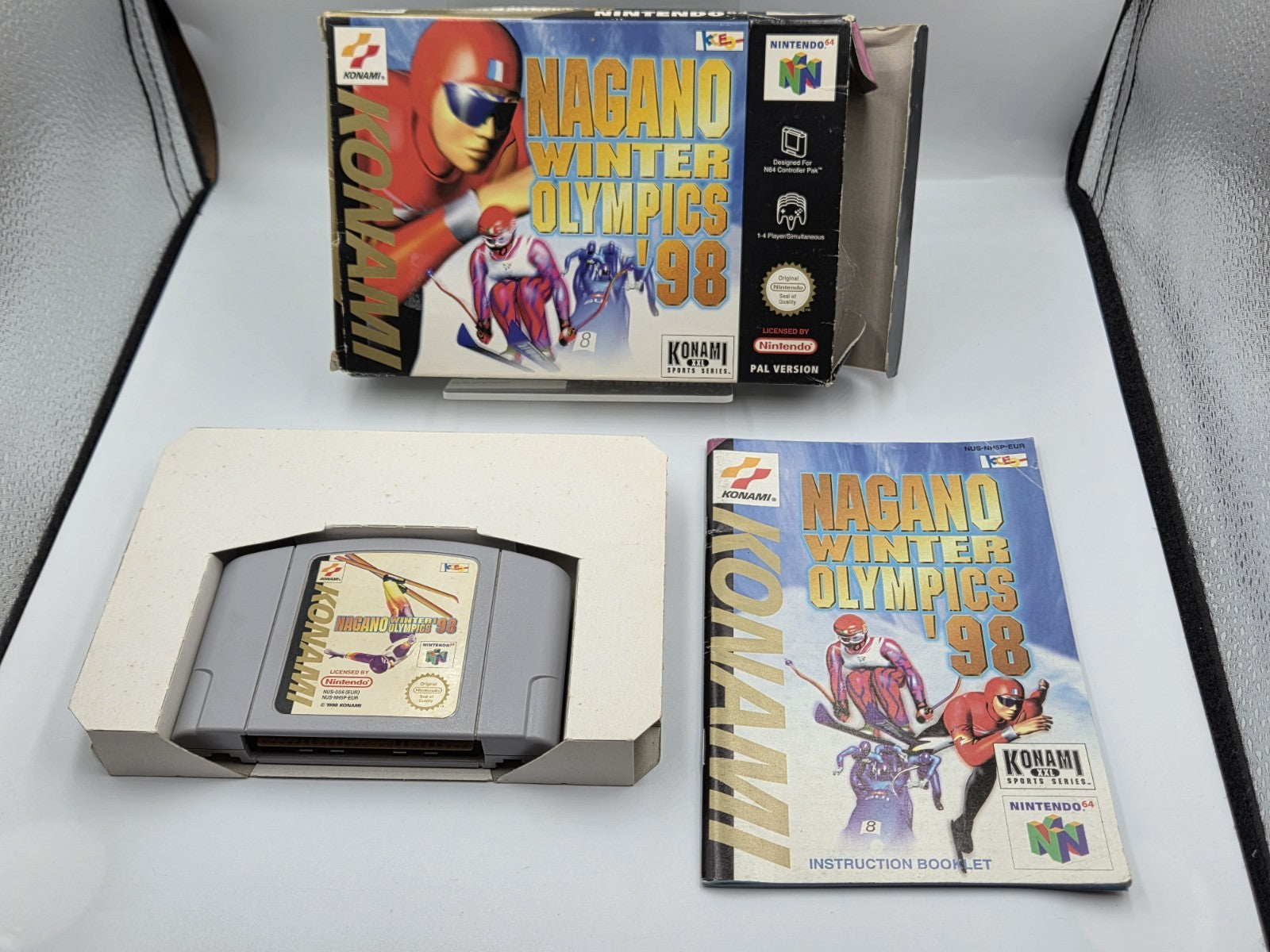 N64 Nintendo 64 Nagano Winter Olympics 98 mit OVP und Anleitung EUR