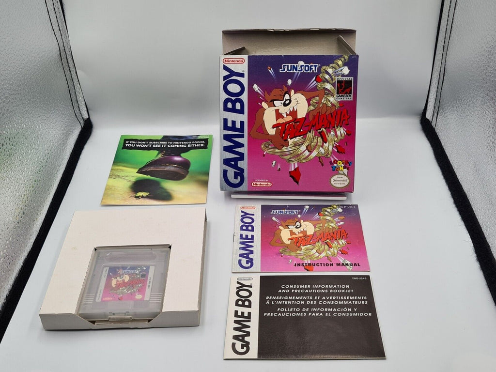 Nintendo Game Boy Classic Taz-Mania mit OVP und Anleitung USA - T-Retro-Games 