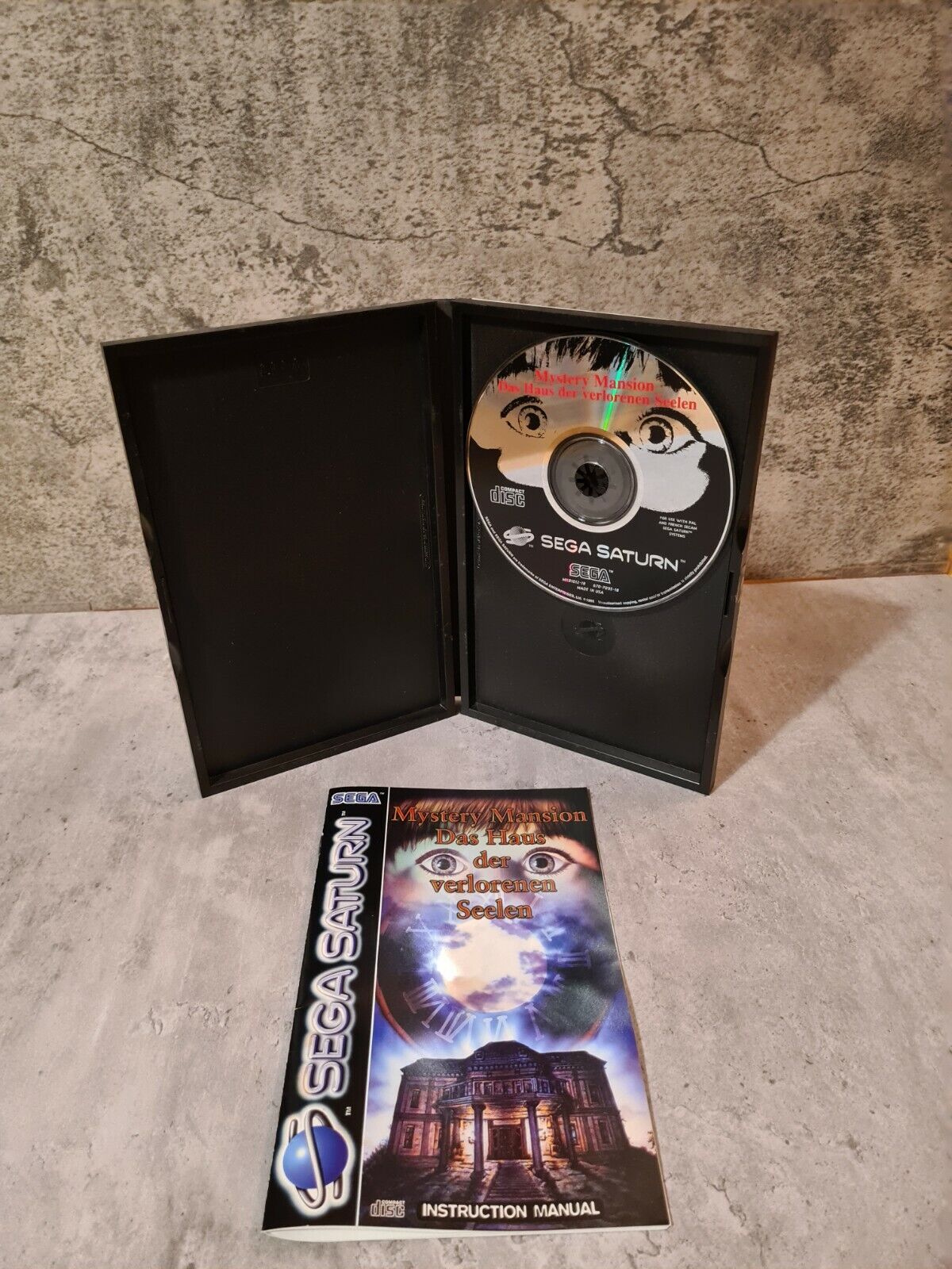 Sega Saturn Mystery Mansion Das Haus der verlorenen Seelen + OVP und Anleitung - T-Retro-Games 