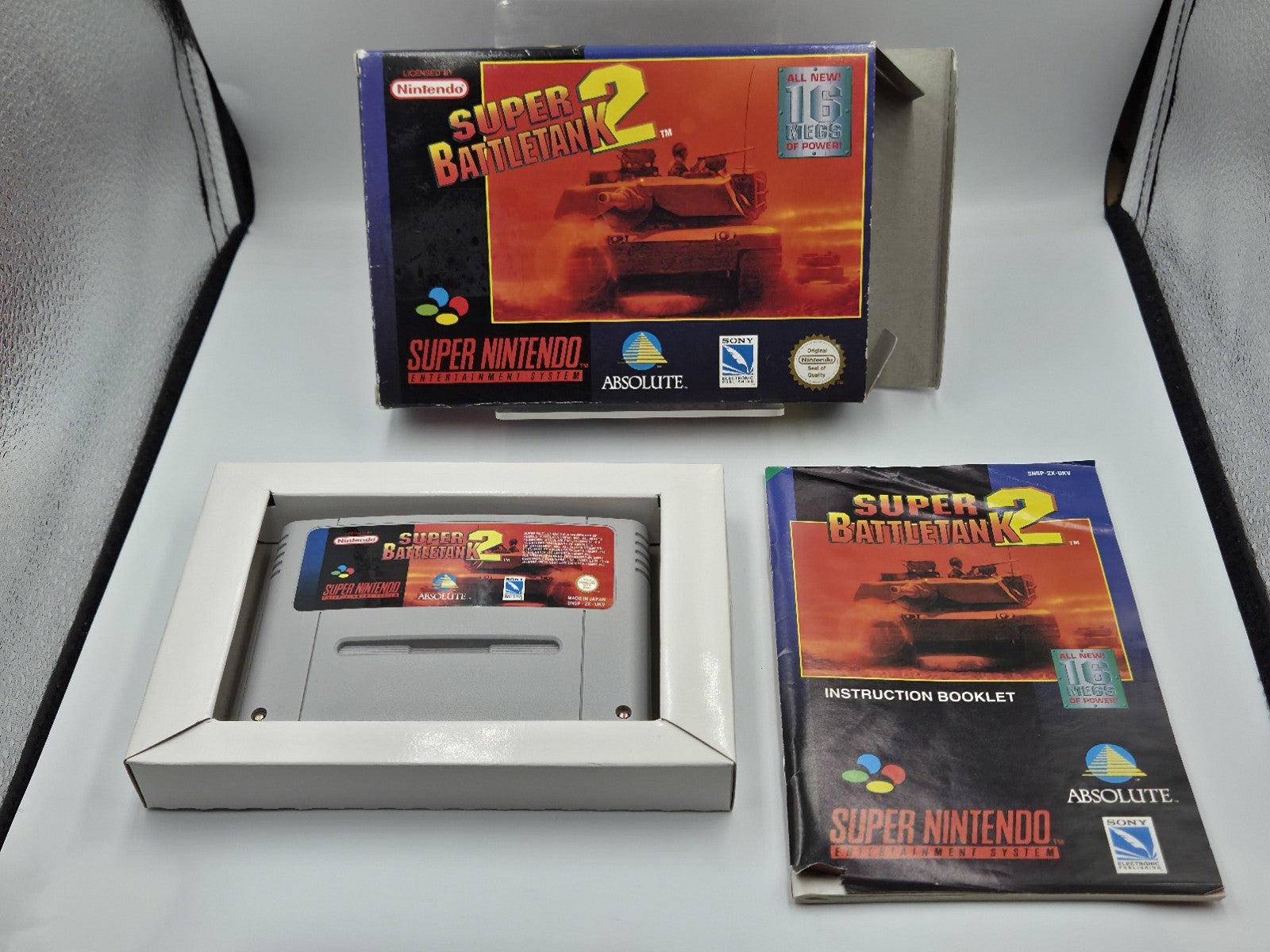 SNES Super Nintendo Super Battletank 2 mit OVP und Anleitung UKV