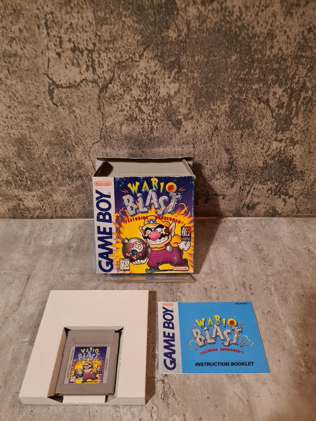 Nintendo Game Boy Classic Wario Blast mit OVP und Anleitung USA - T-Retro-Games 