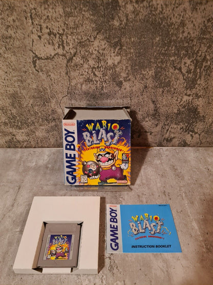 Nintendo Game Boy Classic Wario Blast mit OVP und Anleitung USA - T-Retro-Games 