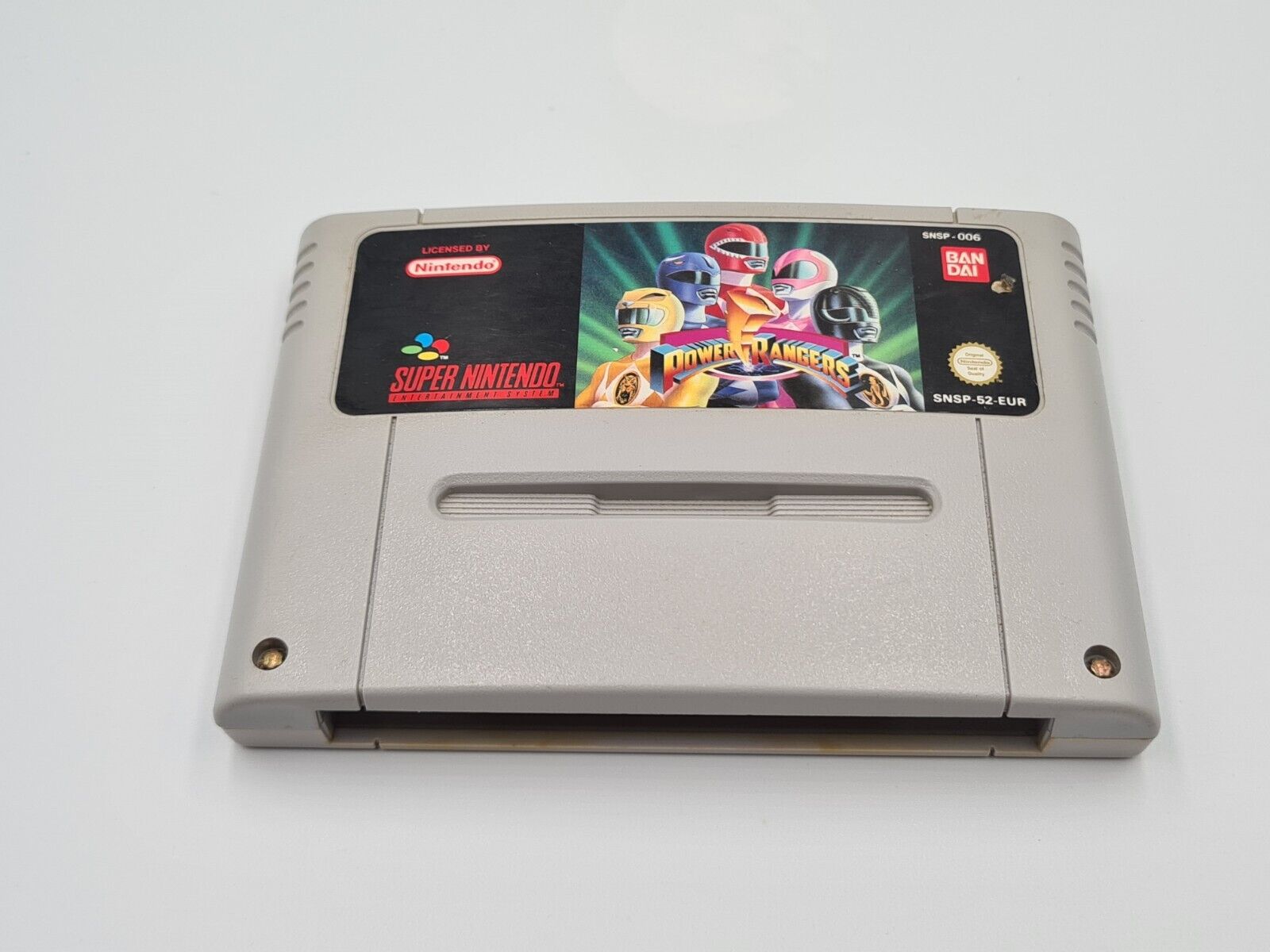 SNES Super Nintendo Power Rangers mit OVP und Anleitung EUR - T-Retro-Games 