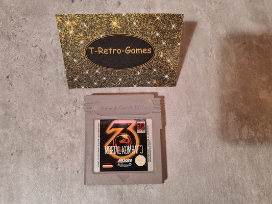 Nintendo Gameboy Classic Spiel Mortal Kombat 3 Modul EUR - T-Retro-Games 