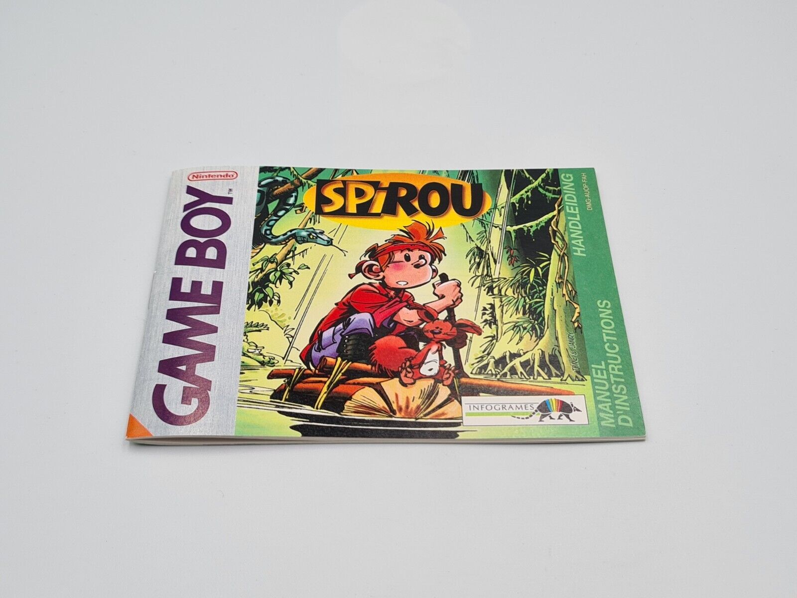 Nintendo Game Boy Classic Spirou / Robbedoes mit OVP und Anleitung FAH - T-Retro-Games 