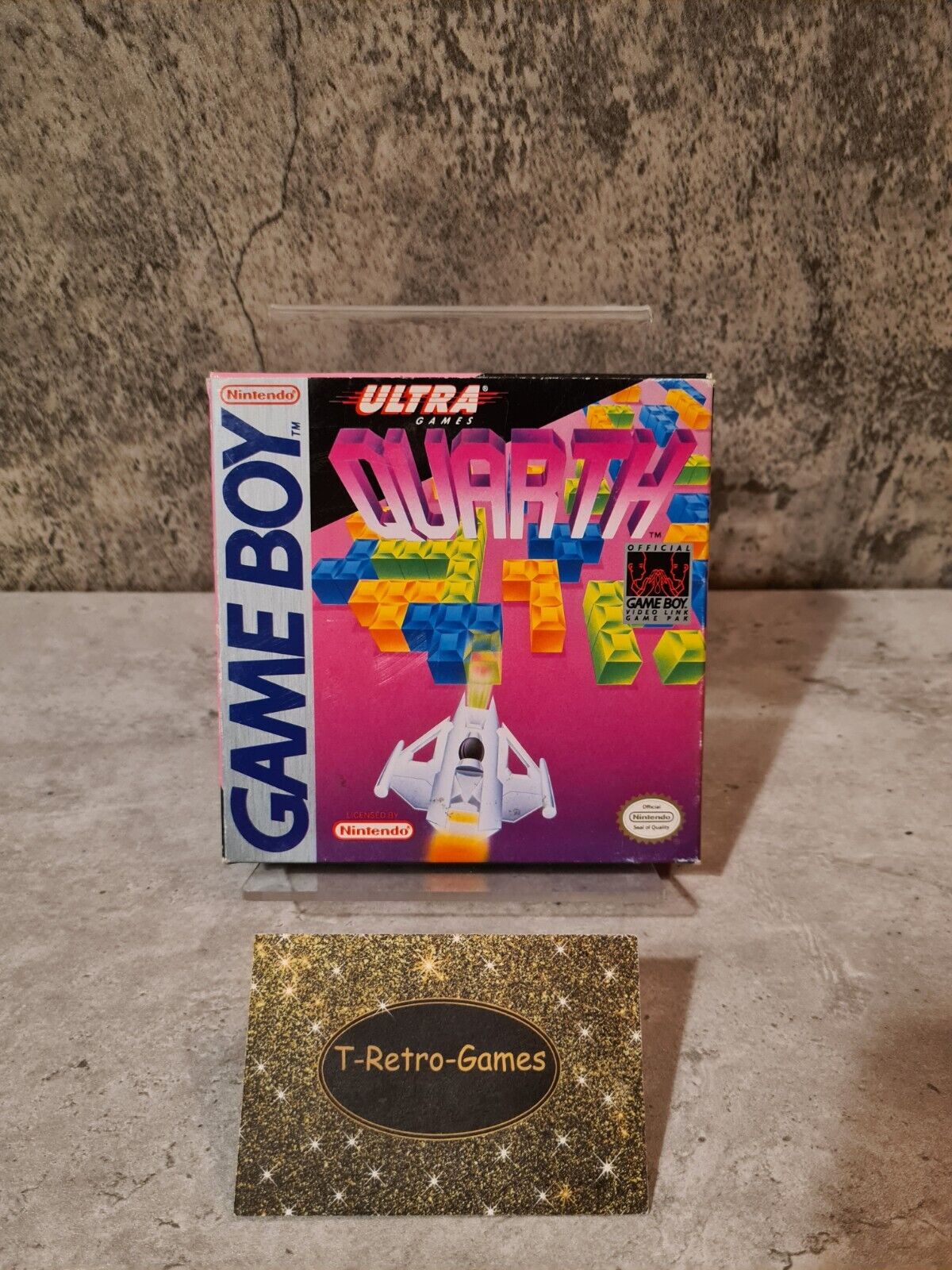 Nintendo Game Boy Classic Quarth mit OVP und Anleitung USA - T-Retro-Games 