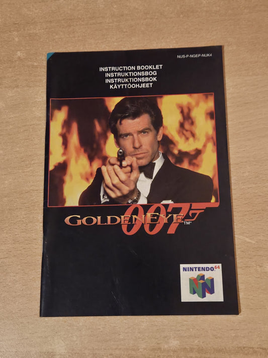 N64 Nintendo 64 GoldenEye 007 Instruction Booklet NUK