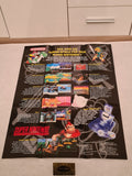 SNES Super Nintendo Anschlussplan Poster Deutsch NOE 1991 - T-Retro-Games 