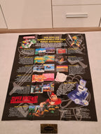 SNES Super Nintendo Anschlussplan Poster Deutsch NOE 1991 - T-Retro-Games 