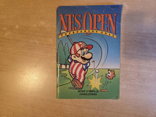 NES Open Tournament Golf Spielanleitung Instruction Booklet FAH