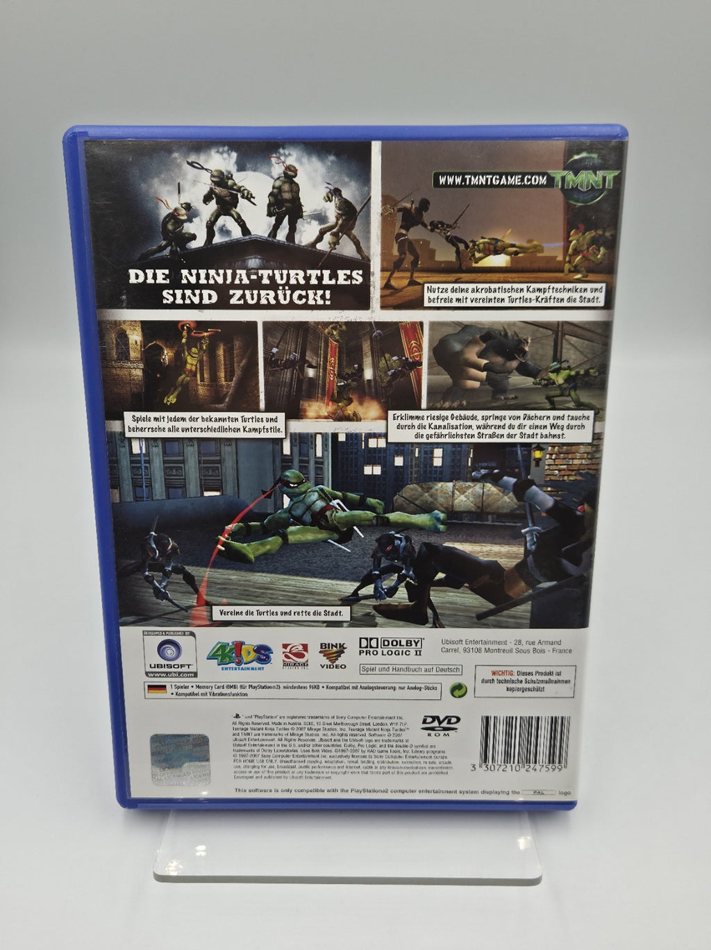 PS2 Playstation 2 TMNT Teenage Mutant Ninja Turtles mit OVP + Anleitung Deutsch