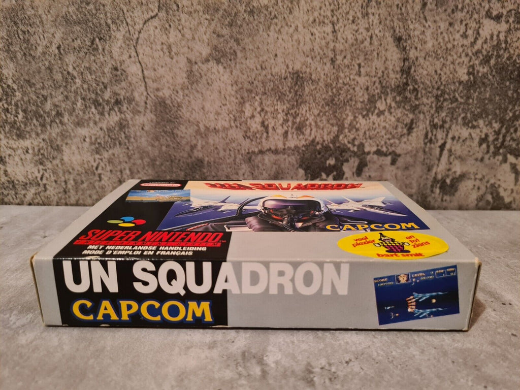 SNES Super Nintendo UN Squadron mit OVP und Anleitung FAH - T-Retro-Games 