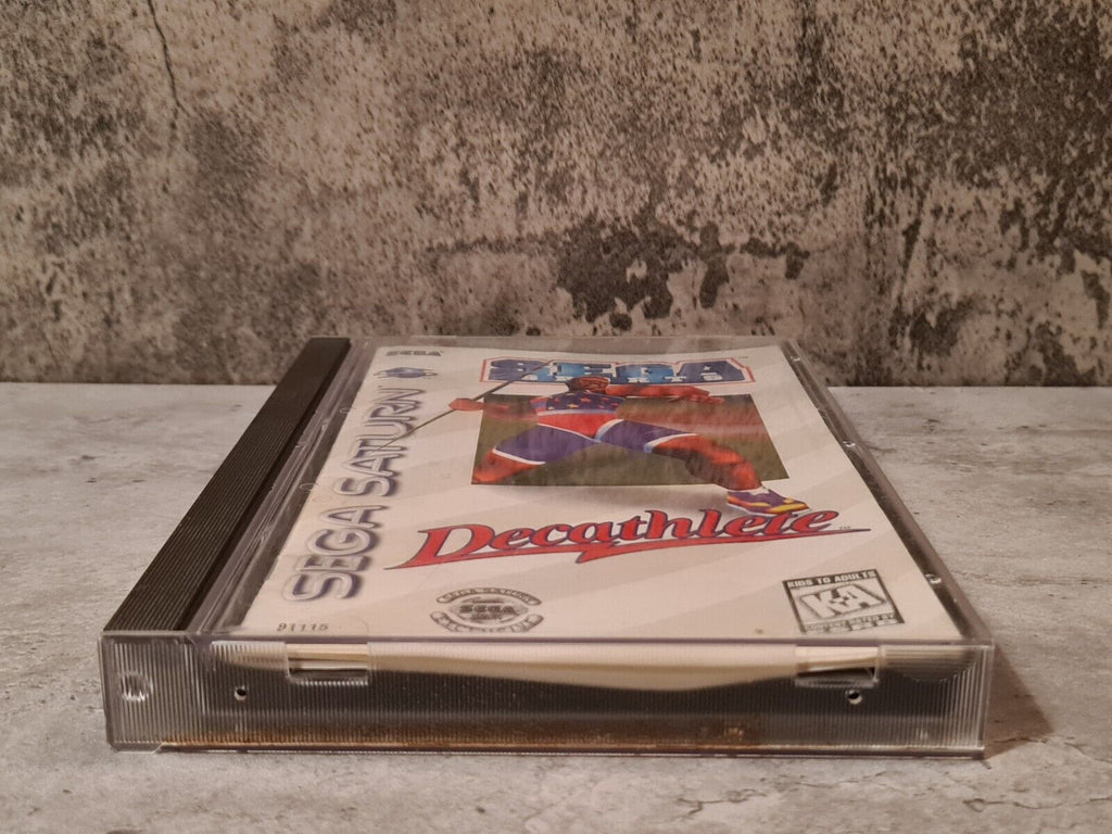 Sega Saturn Decathlete mit OVP und Anleitung NTSC-USA - T-Retro-Games 