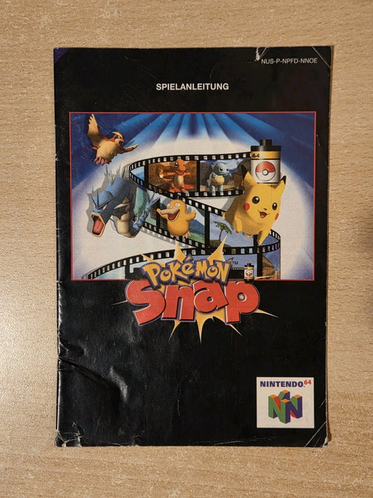 N64 Nintendo 64 Pokemon Snap Spielanleitung Instruction Booklet NOE