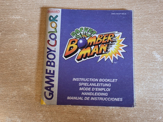 Nintendo Game Boy Color Spielanleitung Pocket Bomber Man EUR
