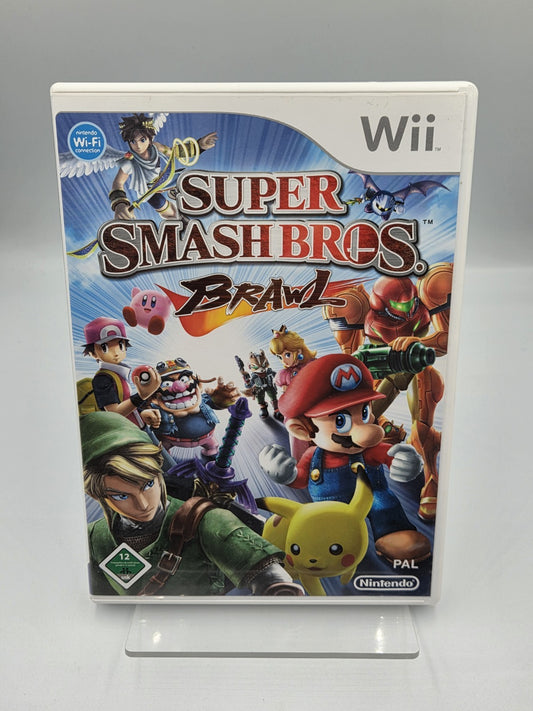 Nintendo Wii Spiel Super Smash Bros. Brawl mit OVP und Anleitung NOE