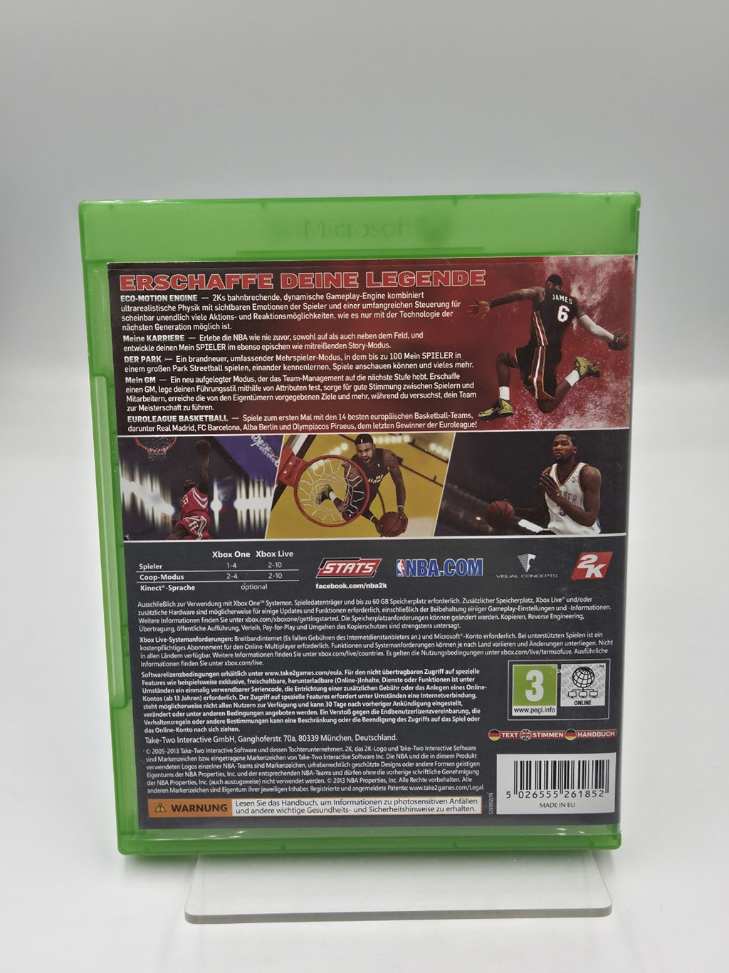 XBOXOne Spiel NBA 2K14 mit OVP und Anleitung Deutsch