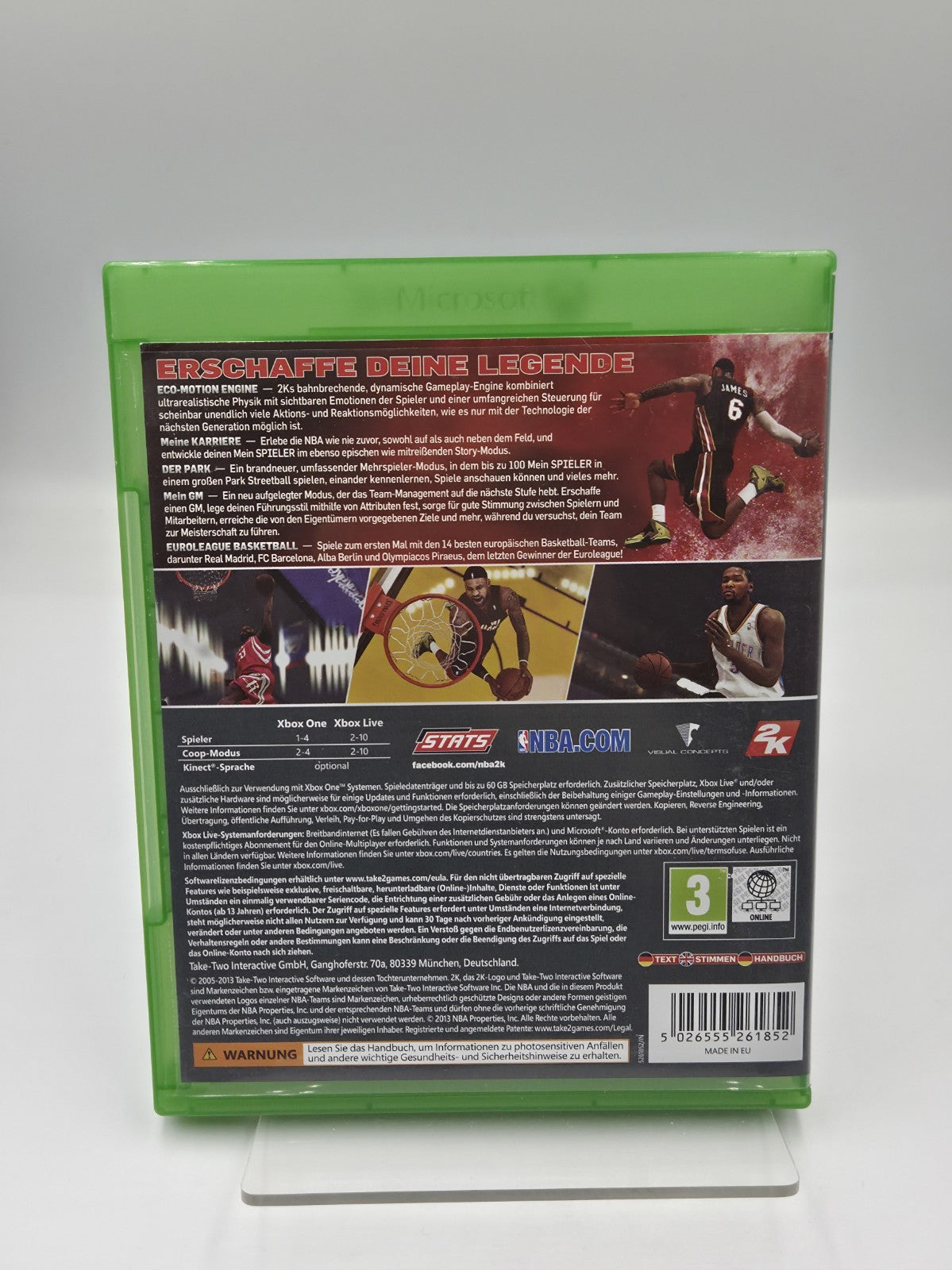 XBOXOne Spiel NBA 2K14 mit OVP und Anleitung Deutsch