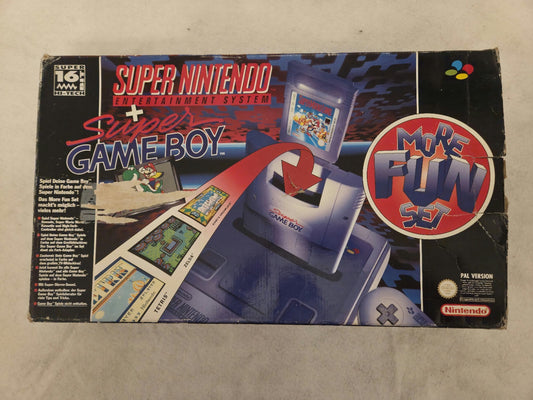 SNES Super Nintendo Super Game Boy More Fun Set Konsole Console NOE OVP