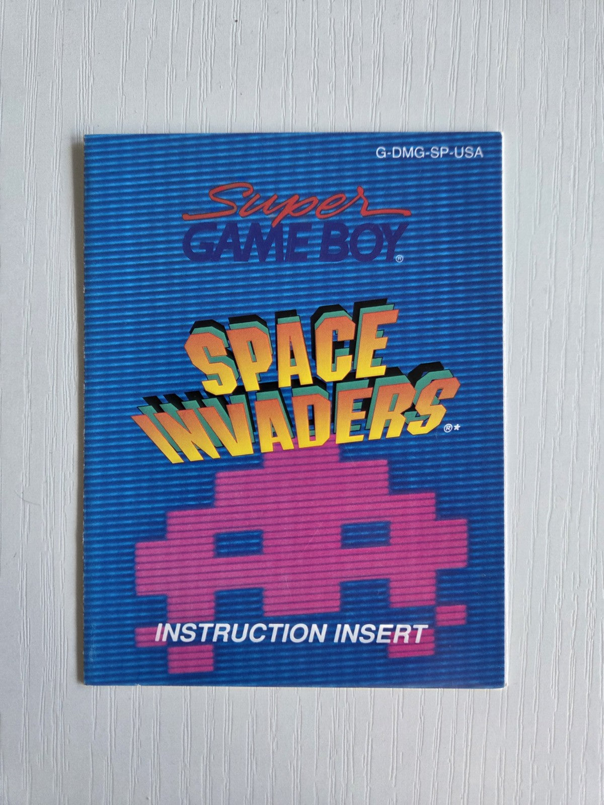 Nintendo Game Boy Classic Space Invaders Instruction Insert USA
