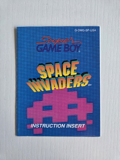 Nintendo Game Boy Classic Space Invaders Instruction Insert USA