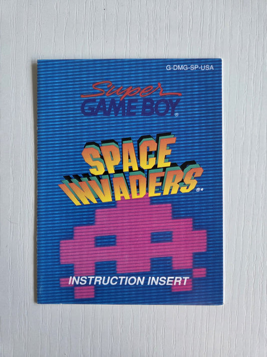 Nintendo Game Boy Classic Space Invaders Instruction Insert USA