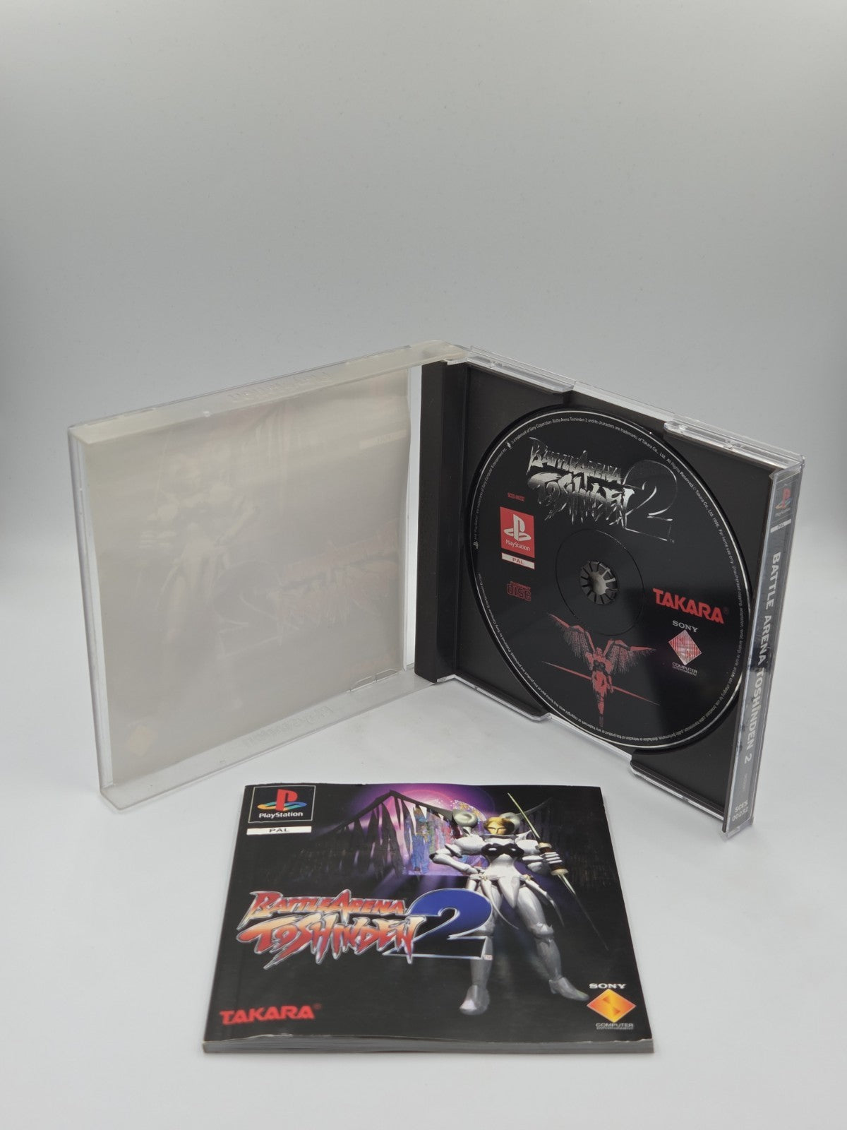 PS1 Playstation 1 Spiel Battle Arena Toshinden 2 + OVP +  Anleitung Multilingual