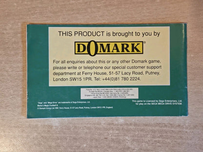 Sega Mega Drive Marko's Magic Football Instruction Booklet Spielanleitung
