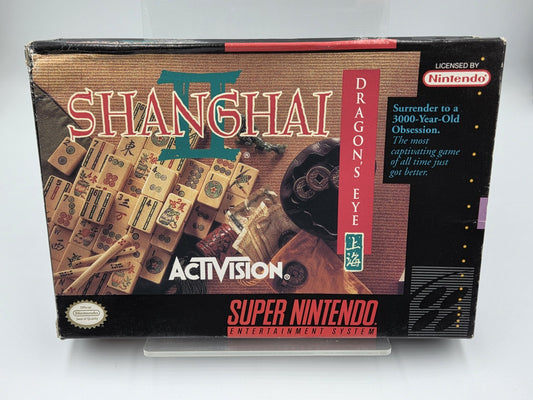 SNES Super Nintendo Shanghai II Dragon's Eye mit OVP und Anleitung NTSC USA