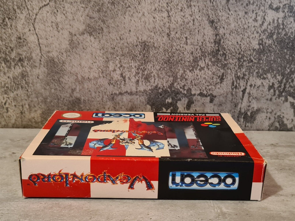 SNES Super Nintendo WeaponLord mit OVP und Anleitung NOE - T-Retro-Games 
