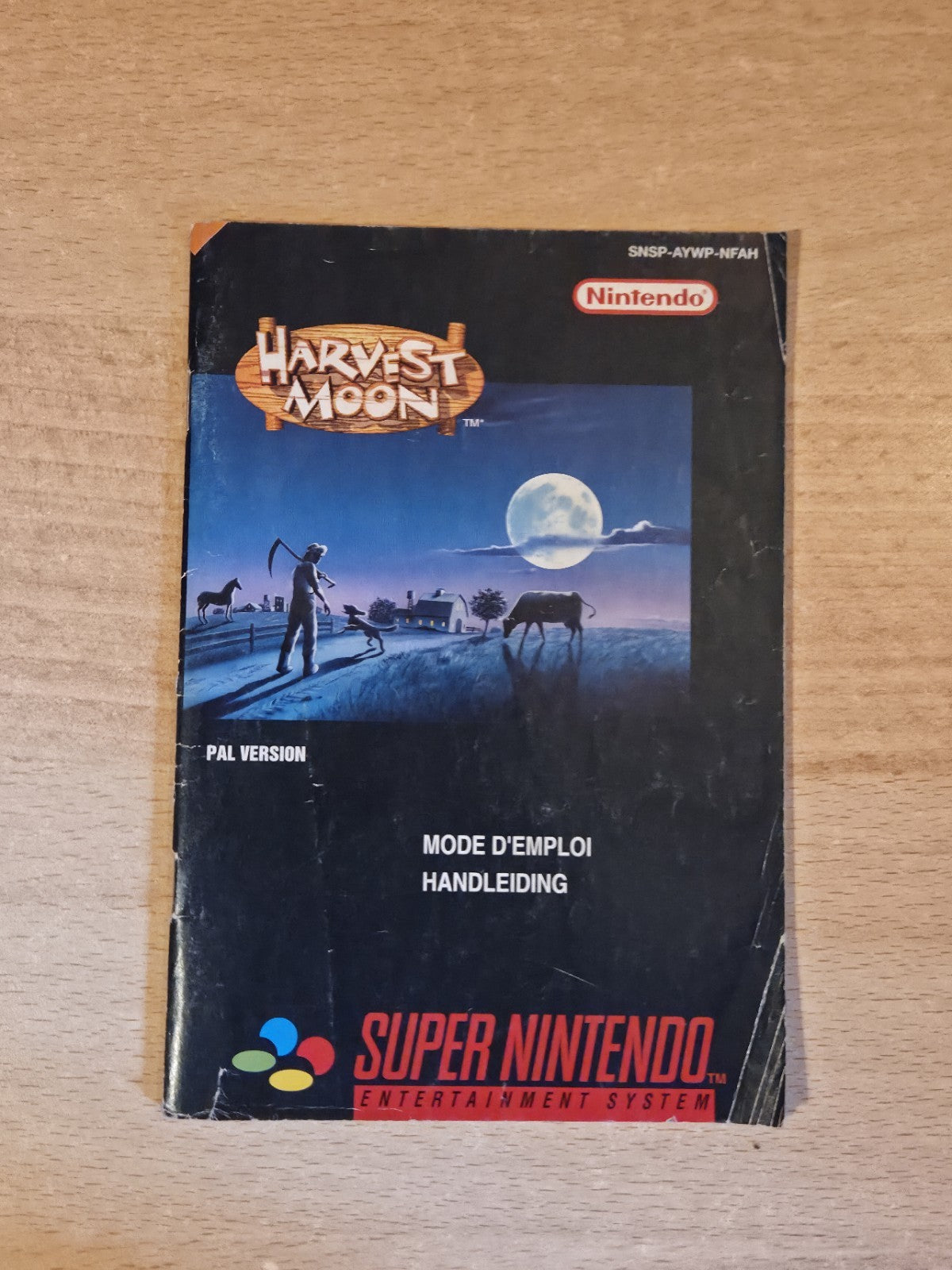 SNES Super Nintendo Harvest Moon Spielanleitung Instruction Booklet FAH