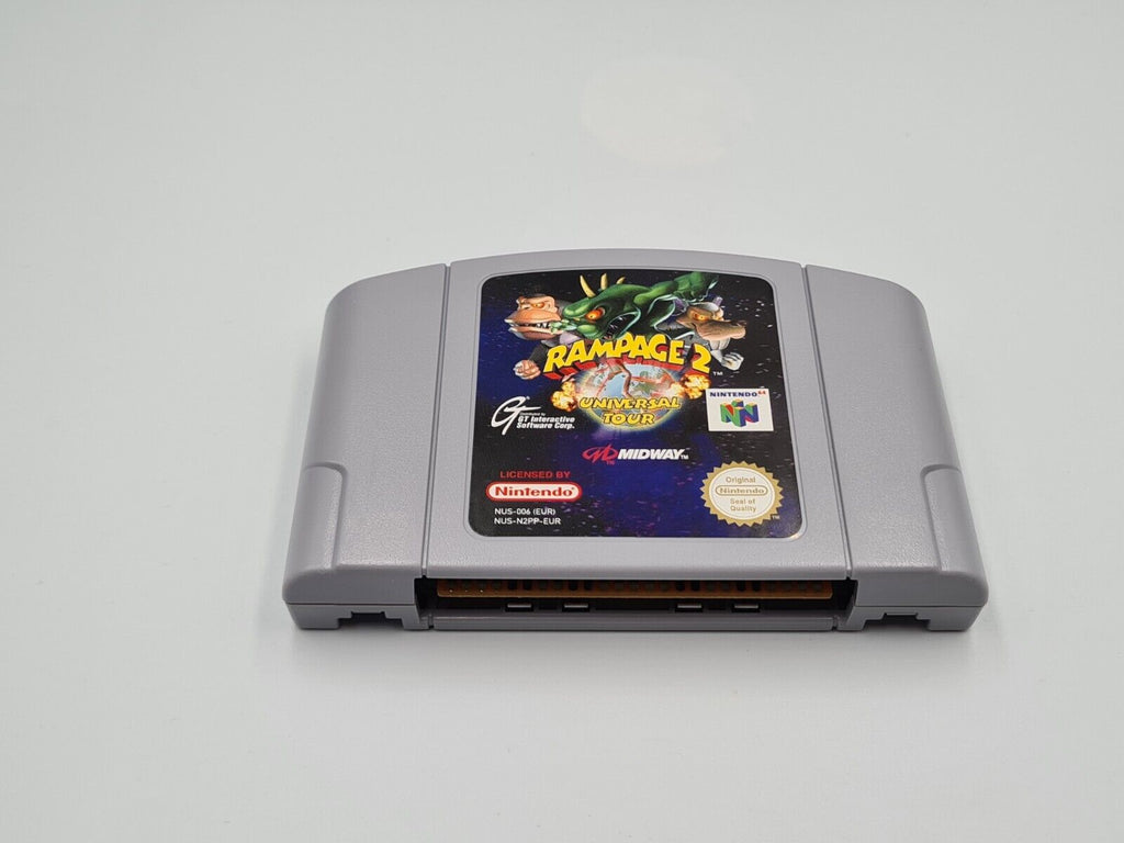 N64 Nintendo 64 Rampage 2 Universal Tour mit OVP und Anleitung EUR - T-Retro-Games 
