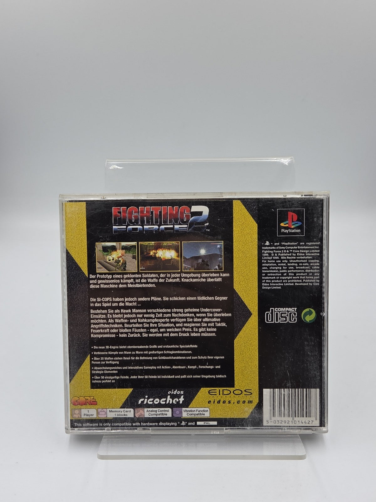 PS1 Playstation 1 Spiel Fighting Force 2 mit OVP und Anleitung Deutsch