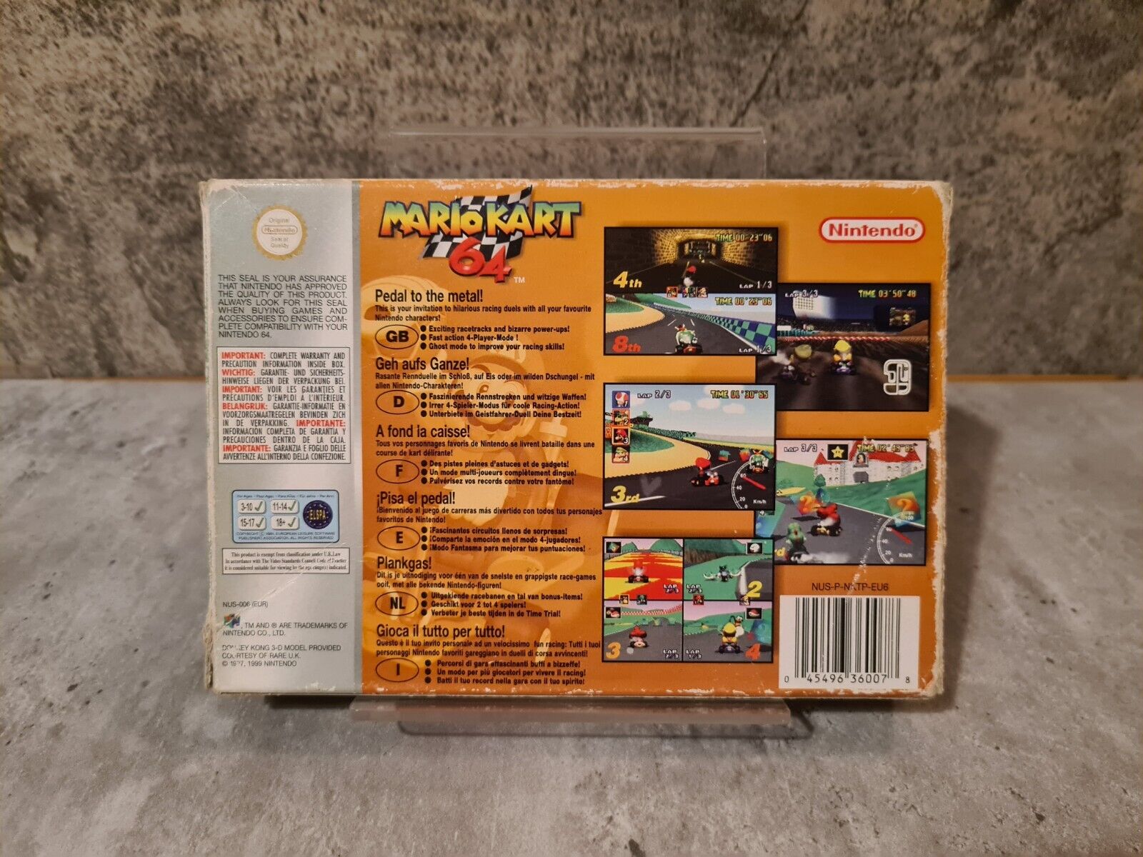 N64 Nintendo 64 Mario Kart 64 mit OVP und Anleitung EUR - T-Retro-Games 