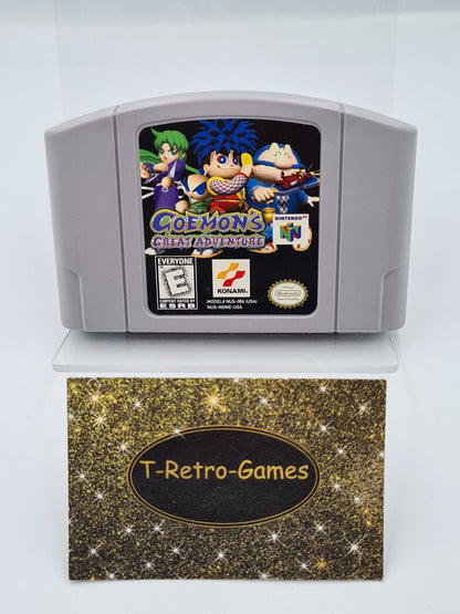 N64 Nintendo 64 Goemon's Great Adventure USA NTSC Modul - T-Retro-Games 