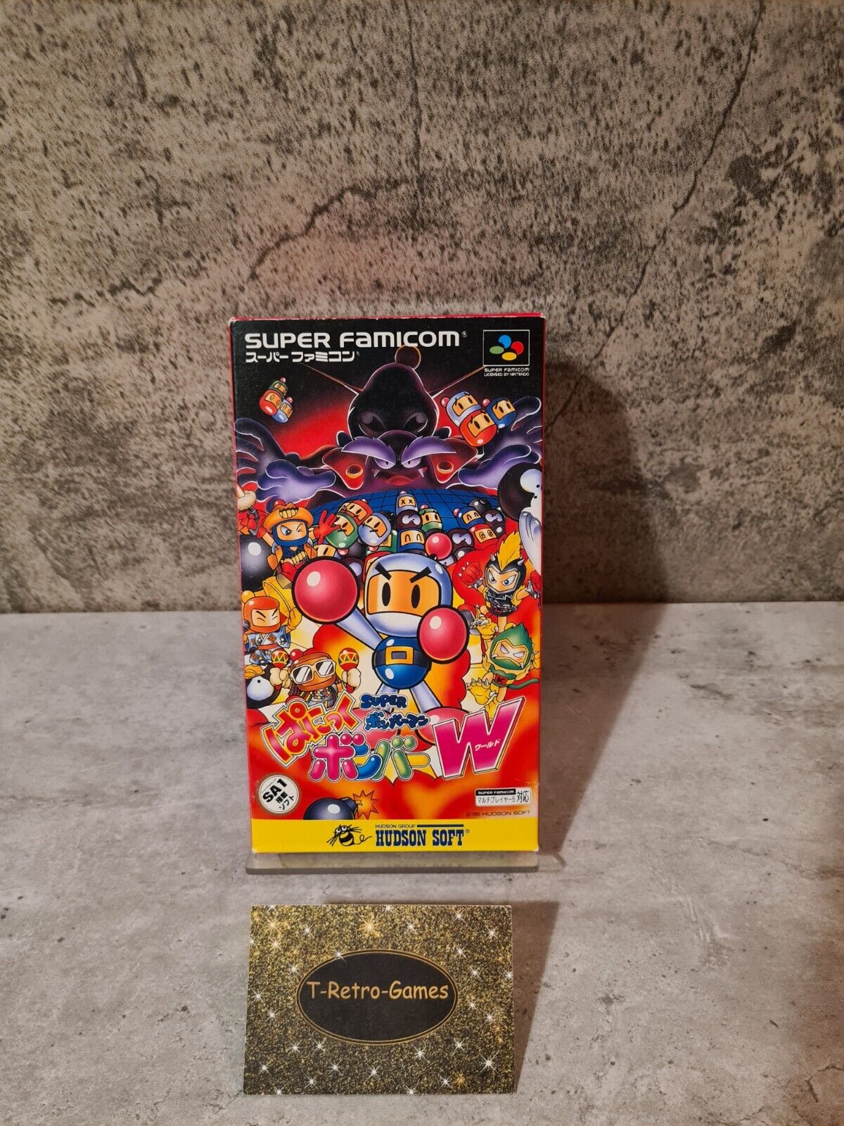 SFC Super Famicom Super Bomberman Panic Bomber W mit OVP und Anleitung - T-Retro-Games 
