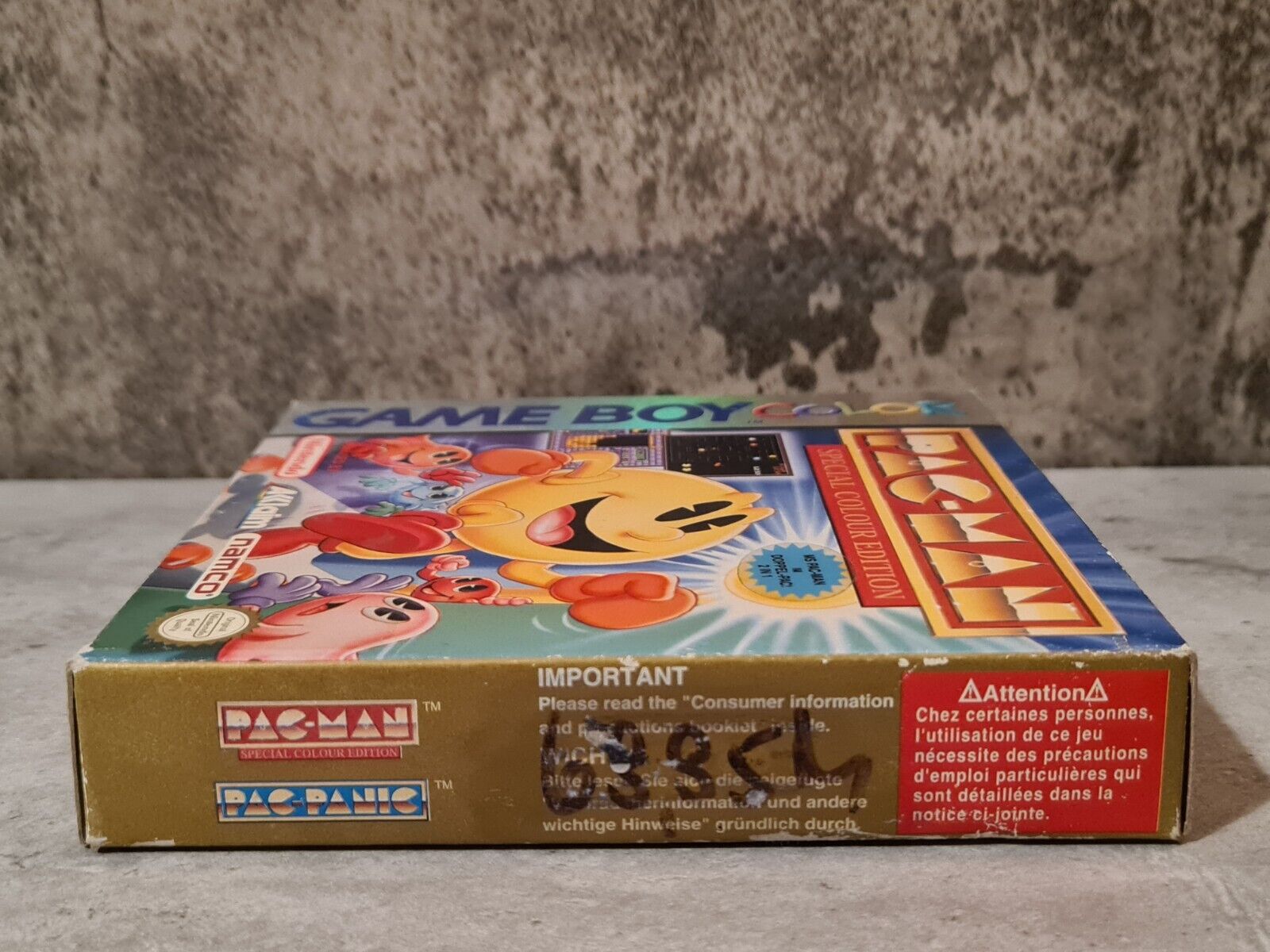 Nintendo Game Boy Color Pac-Man Special Colour Edition mit OVP und Anleitung EUR - T-Retro-Games 