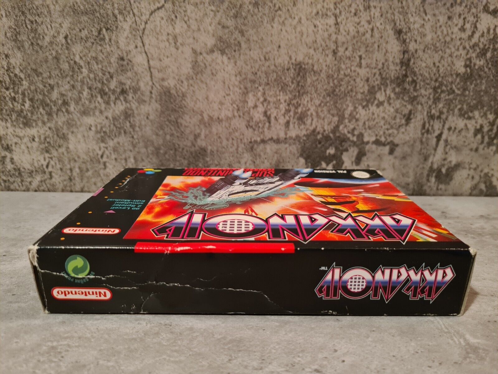 SNES Super Nintendo Akkanoiv mit OVP und Anleitung NOE - T-Retro-Games 