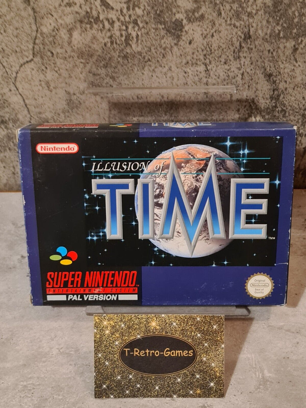 SNES Super Nintendo Illusion of Time mit OVP und Anleitung + Karte UKV - T-Retro-Games 